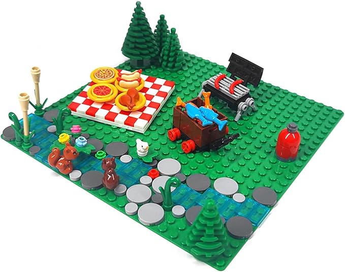 Urban Camping Building Block Kit, Outdoor Forest Tent Camping Adventure Toys 675Pcs）