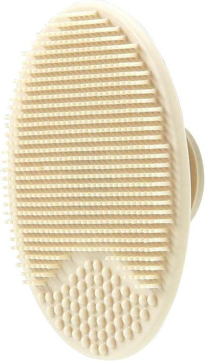 PandaEar 3 Pack Baby Brush and Comb Set Newborn, Silicone Cradle Cap Brush for Babies, Soft Newborn Hair Brush with Soft Goat Bristles, Wooden Toddler Comb Hairbrush Set for Boys and Girls