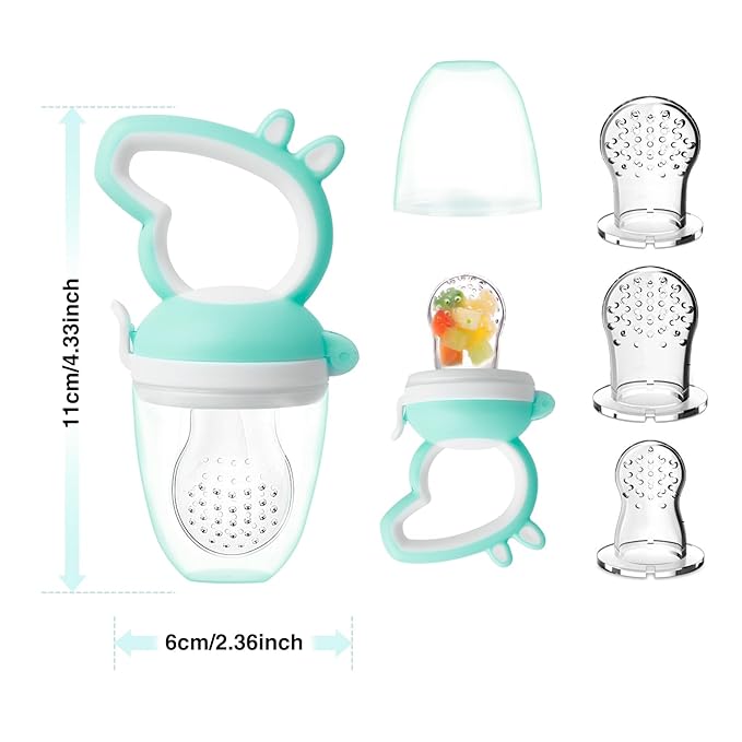 Baby Fruit Feeder with Mini Freezer Tray, Baby Teethers