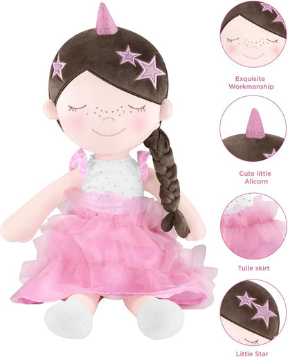 GAGAKU Soft Baby Doll Toys (16''), My First Baby Rag 1 Year