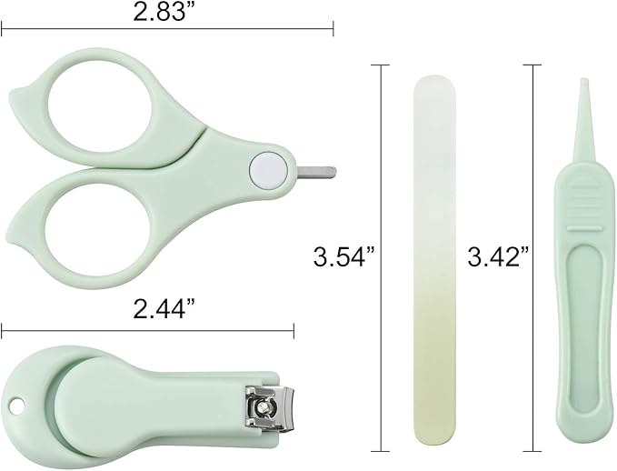 PandaEar Baby Nail Manicure Pedicure Grooming Care Kit & Baby Nail Trimmer