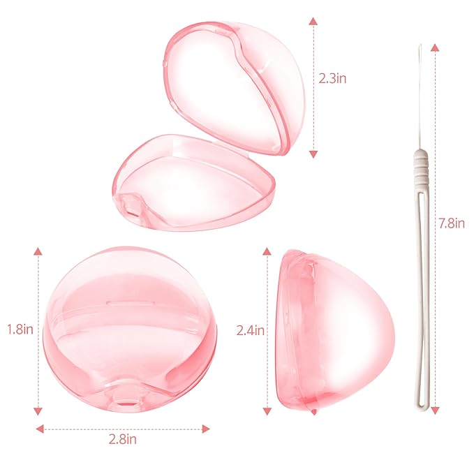 Pacifier Case,6 Pack BPA Free Pacifier Holder Case with Lanyard for Diaper Bag