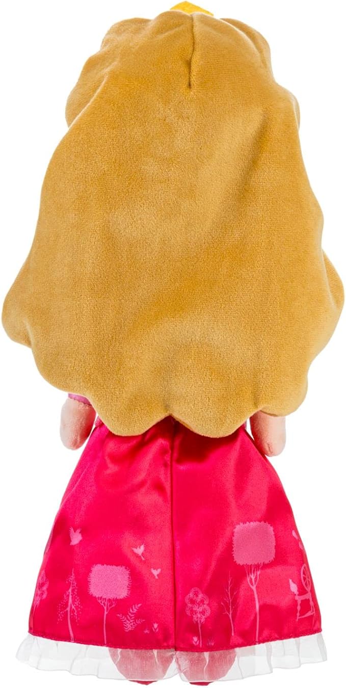 Disney Store Official Princess Plush Doll (Aurora from Sleeping Beauty) Medium 14 Inches, Princess Dolls with Embroidered Features