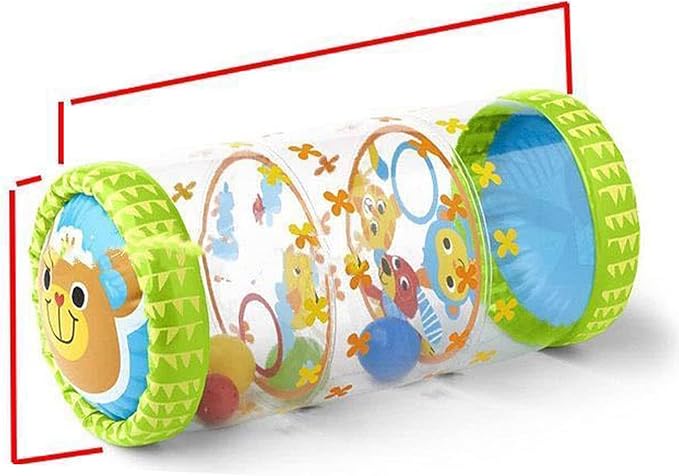 Infant Inflatable Roller PVC Early Development Crawling Toys, with Balls 3 Months 3 Years