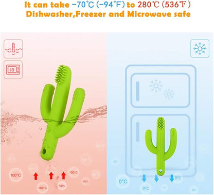 Cactus Teether, Baby Teething Toys for Babies 0-6 Months 6-12 Months