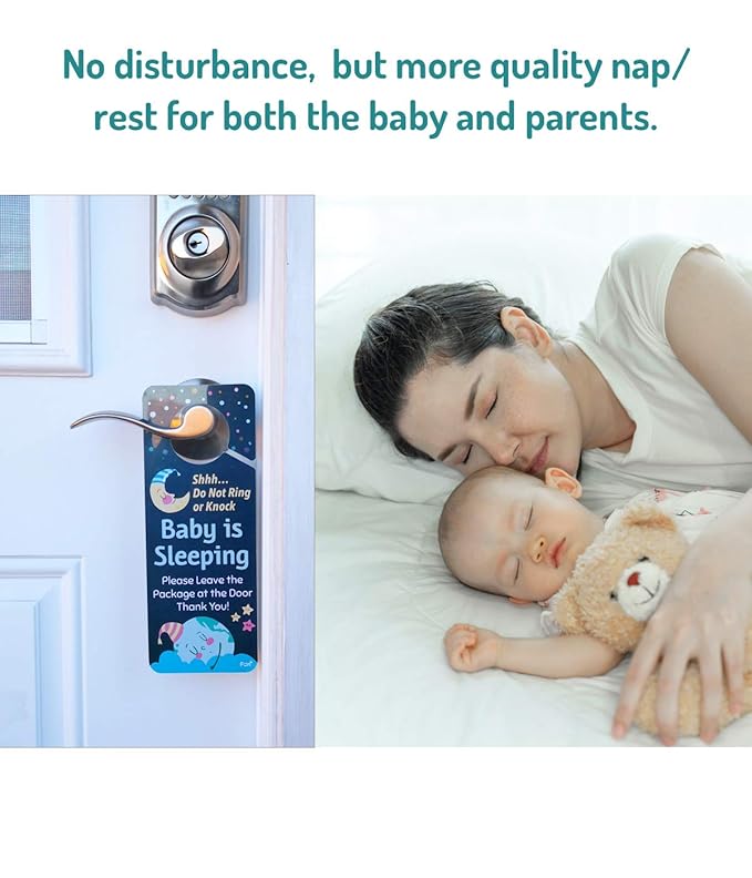 Funplus Baby Sleeping Sign - Do Not Knock or Ring