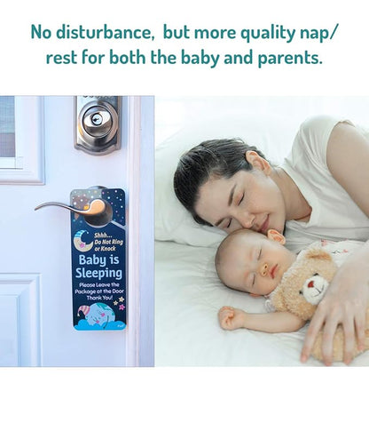 Funplus Baby Sleeping Sign - Do Not Knock or Ring