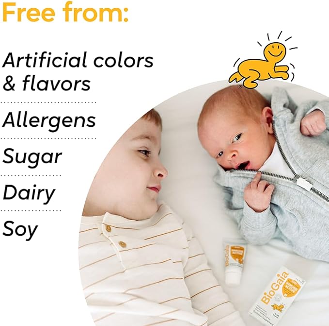BioGaia Immune Active Baby Probiotic Drops + Vitamin D | for Digestive & Immune Health 0-36 Months 50 Day