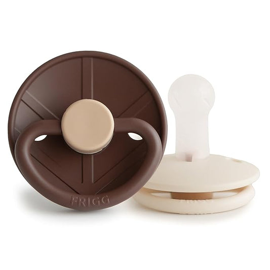 FRIGG Little Viking SilkySoft Silicone Baby Pacifier 2-Pack | Made in Denmark 6-18 Months)