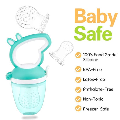 Baby Fruit Feeder with Mini Freezer Tray, Baby Teethers