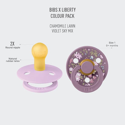 BIBS Liberty Pacifier | 2 Colour Natural Rubber Latex Soothers