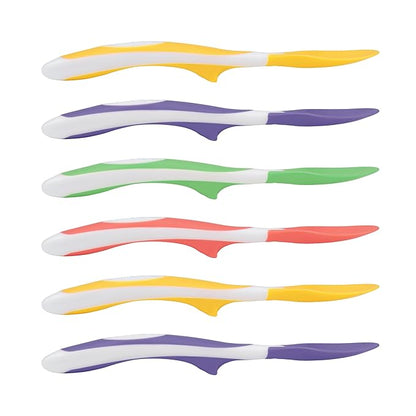 Dr. Brown's Soft-Tip Toddler Spoons with Long Handle for Baby-Led Weaning, BPA Free (Pack of 6)