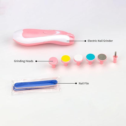 Baby Healthcare and Grooming Kit, Baby Safety Set Newborn Nursery Health Care Set with Hair Brush Scale Measuring Spoon Nail Clippers for Baby Girls Boys (24PCS Pink)