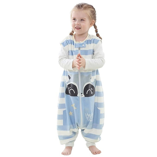 Infant Toddler Sleeping Bag, Baby Sleeping Sack Sleeveless 4 Season 3-5T, Raccoon