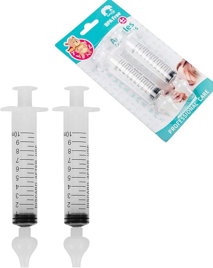 Syringe Nasal Irrigator, Professional Baby Nasal Irrigator Portable Infant Nose (2 piĂ¨ces)