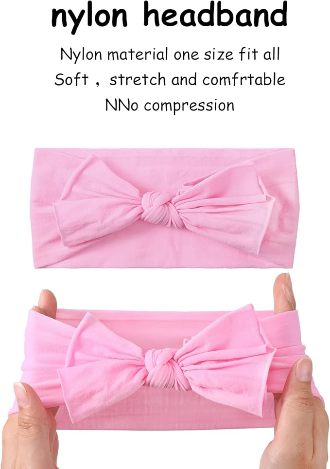 Geyoga 18 Pieces Baby Headband Newborn Socks and Mittens Sets 0-6 Months