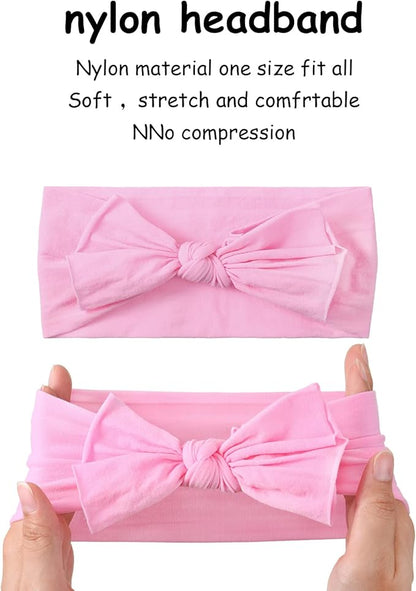 Geyoga 18 Pieces Baby Headband Newborn Socks and Mittens Sets 0-6 Months