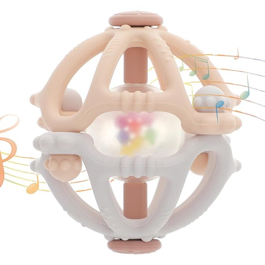 Stereo Rattle Teether, Sensory Teething Toys for Baby