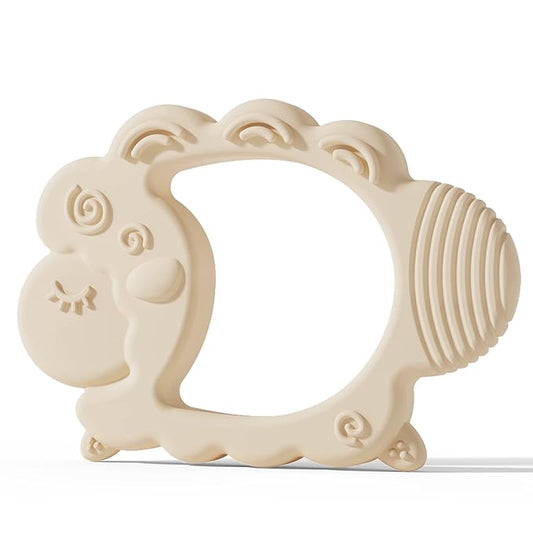 Moonkie Teething Toy, Safe & Easy to Hold BPA Free Silicone Baby Soothing Teethers 0-6 6-12