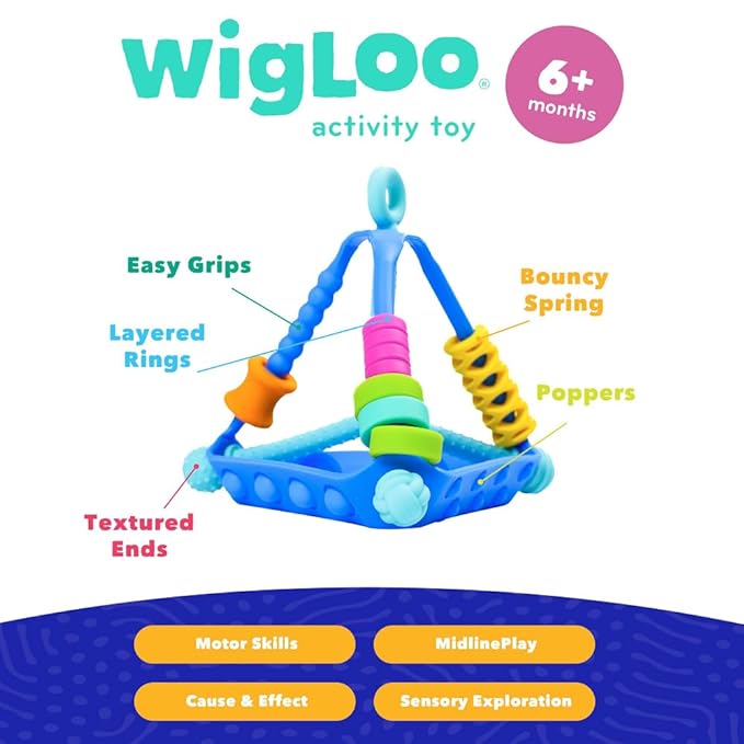 MOBI WIGLOO BABY SENSORY TOYS from Infants to Toddlers - Baby Toys for Hand Eye Coordination and Developmental Brain Function 6 Month