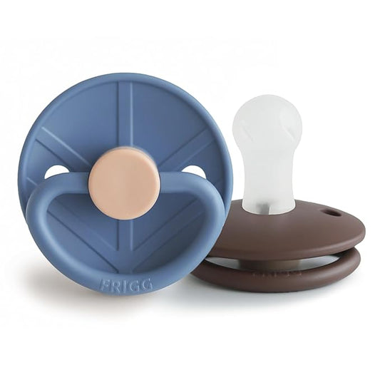 FRIGG Little Viking SilkySoft Silicone Baby Pacifier 2-Pack | Made in Denmark 0-6 Months)