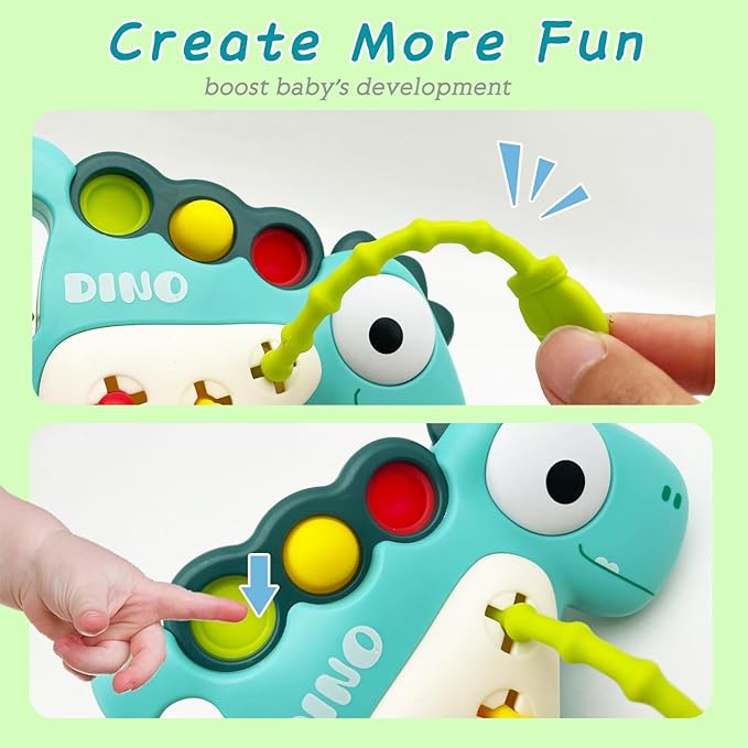 Montessori Toy for Baby 18+ Months, Cute Dinosaur Baby Sensory