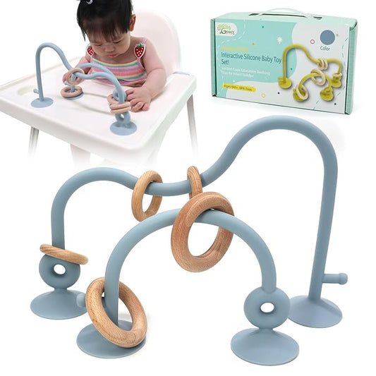 Gogzy - Parent-Child Interactive Silicone Baby Toy Set 6M+, BPA