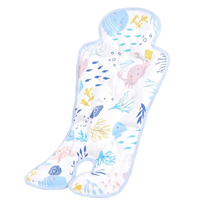 Gel Car Seat Cooler Pad, Summer Soft Breathable Cooling Pad Ice Cushion for Babies, Washable Summer Cooler Mat for Stoller, High Chair, Safety Seat