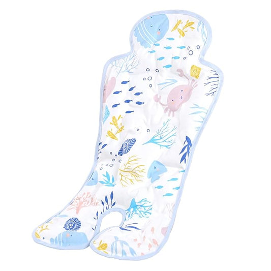 Gel Car Seat Cooler Pad, Summer Soft Breathable Cooling Pad Ice Cushion for Babies, Washable Summer Cooler Mat for Stoller, High Chair, Safety Seat