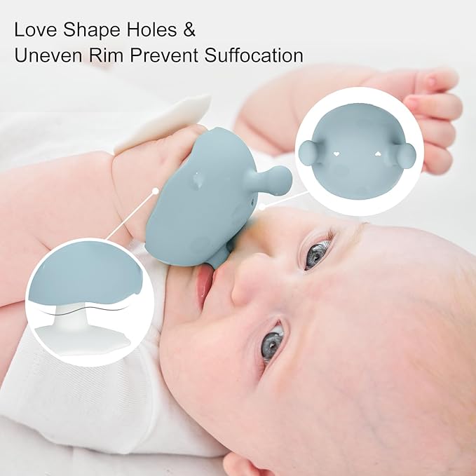 Baby Teething Toys for 3-12 Months+,Silicone Mombella Baby Teether with Suction Base