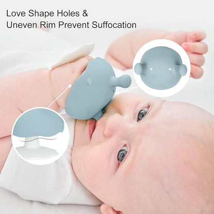 Baby Teething Toys for 3-12 Months+,Silicone Mombella Baby Teether with Suction Base