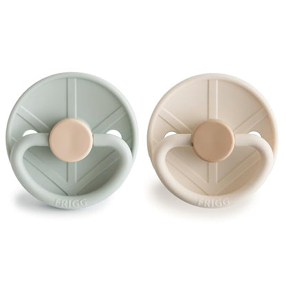 FRIGG Little Viking SilkySoft Silicone Baby Pacifier 2-Pack | Made in Denmark 0-6 Months)