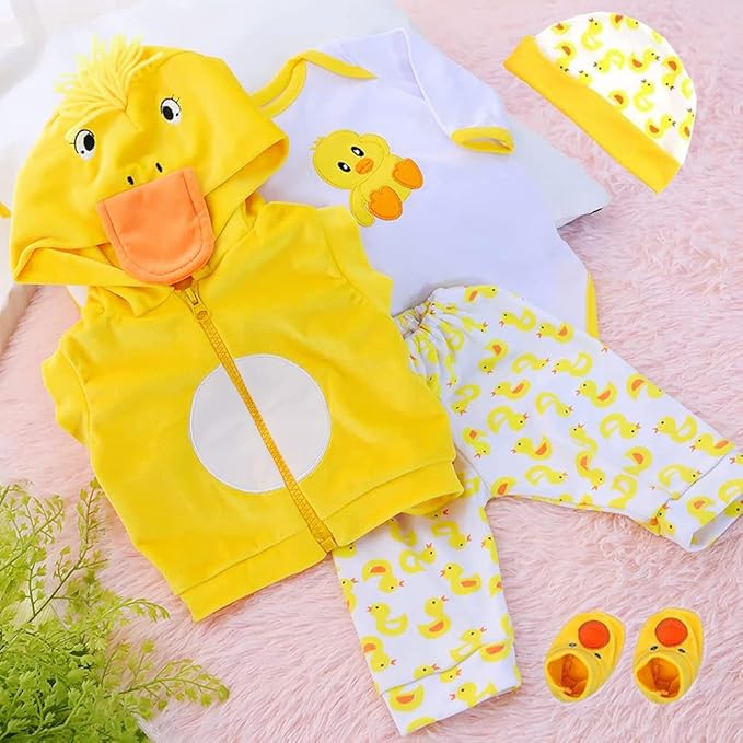 MAIHAO Reborn Baby Doll Clothes for 17-22 Inch Newborn Baby 17-22 inch 5pcs Set 17-22 Inch