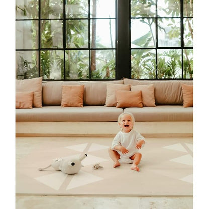 Toddlekind playmat - Prettier Puzzle Playmat (Kyte Mocha), 4 X 6 Feet (6 Tiles)