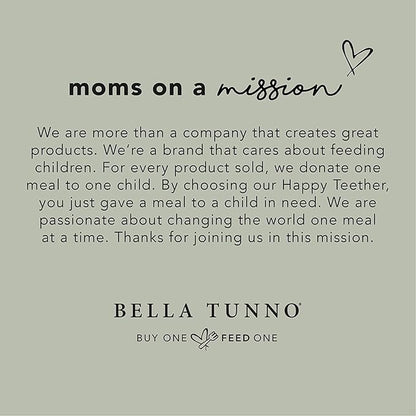 Bella Tunno Happy Teether ??Soft & Easy Grip Baby Teether Toy, Silicone Teether Ring to Help Soothe Gums