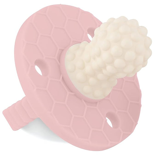 Soothipop Silicone Pacifier Teething Toys for Babies 0-6 Months 12, 18 Months - Pacifier Shaped Baby Teether