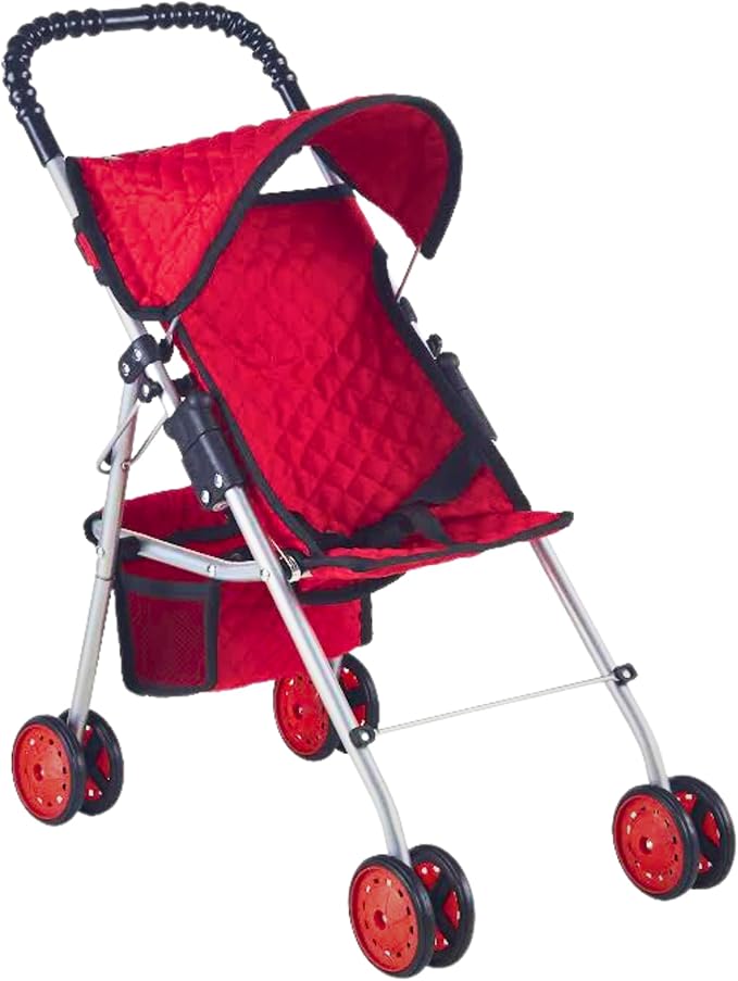 My First Baby Doll Stroller for Toddlers 3 Year Old Girls, Little Kids | Folding Baby Stroller for Dolls