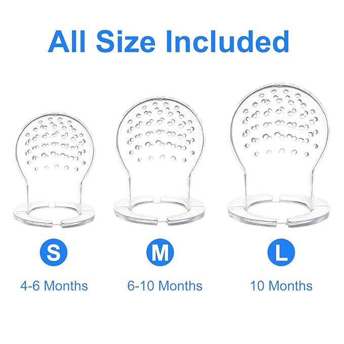 Food Feeder Baby Fruit Feeder Pacifier (3 Pcs) with 6 2 PCS 90ML with 2 Baby