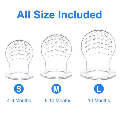Food Feeder Baby Fruit Feeder Pacifier (3 Pcs) with 6 2 PCS 90ML with 2 Baby