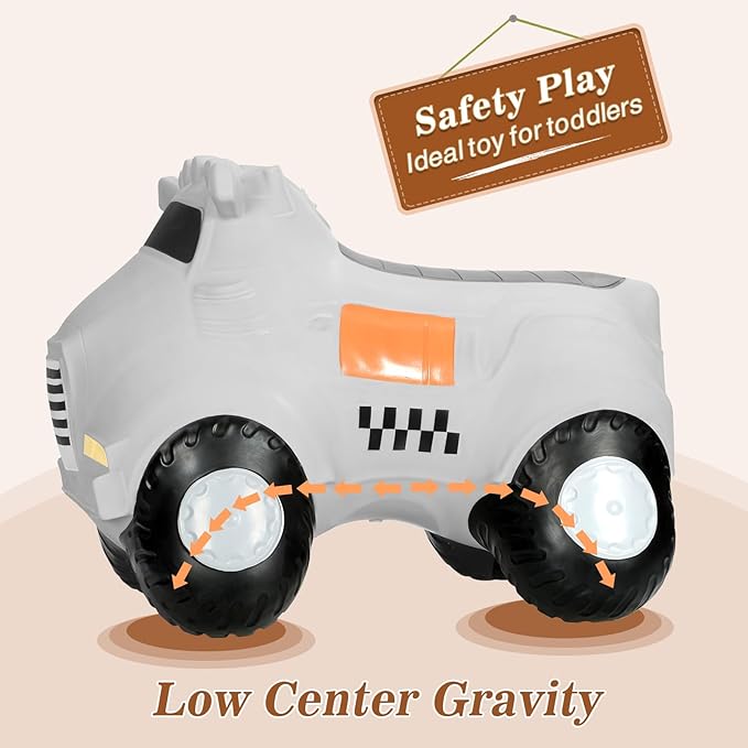 INPANY Kids Car Bouncy Hopper Toys, Toddlers Ride on Car 2 3 4 Yr