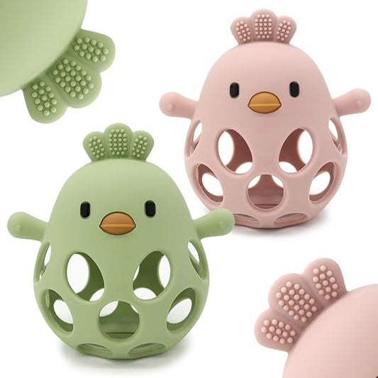 Baby Teething Toys Silicone Teethers - Babies Toys Chew Toys 0-6 6-12
