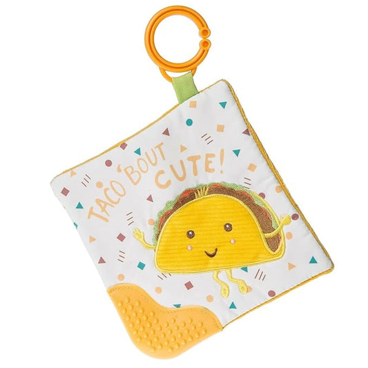 Sweet Soothie Crinkle Teether Toy with Baby Paper and Squeaker, 6 x 6-Inches