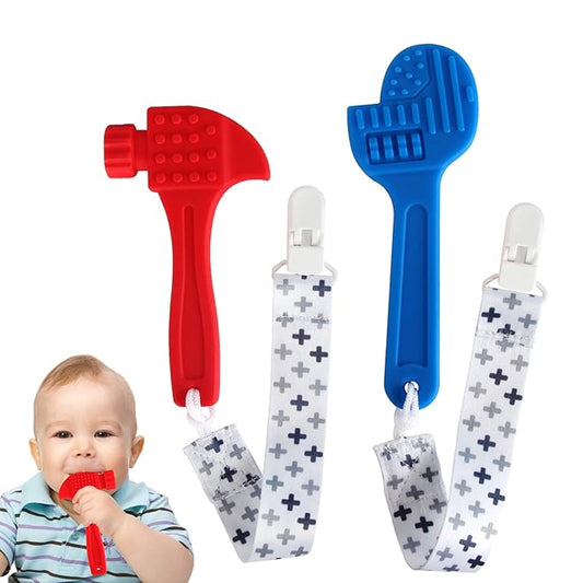 Fu Store Soft Silicone Teething Toys for Toddlers Infant Tools (2 Pack