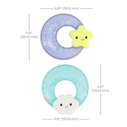 Infantino Shake & Soothe Water Teethers - Sensory Exploration and 2-Pack