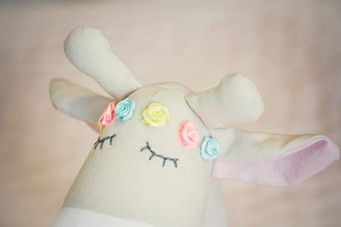 Ivy The Giraffe Plush Doll | Handmade Stuffed Animal for Baby, Little Girls 20 Inches
