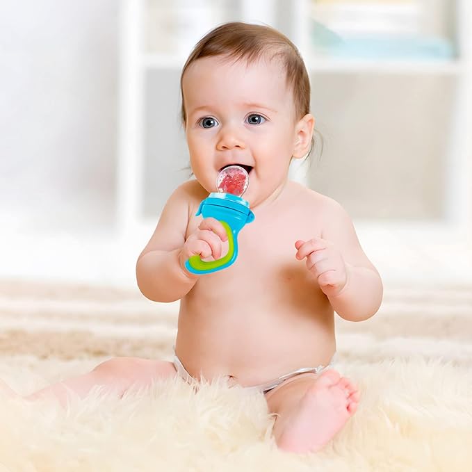 Baby Fruit Feeder with Mini Freezer Tray, Baby Teethers