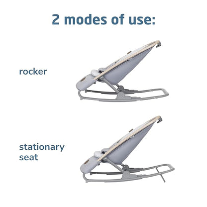 Maxi-Cosi Kori 2-in-1 Baby Bouncer Seat for Infants, Baby Rocker Chair, Portable Baby Bouncer, Classic Slate