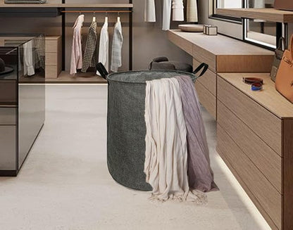 Round Laundry Hamper Storage Basket Organizer Hamper Storage Bins