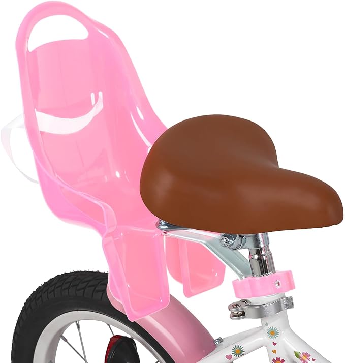 JOYSTAR Little Daisy Kids Bike for Girls Boys Ages 2-7 Years, 12 14 16 Inch Girls Bikes with Doll Bike Seat & Streamers