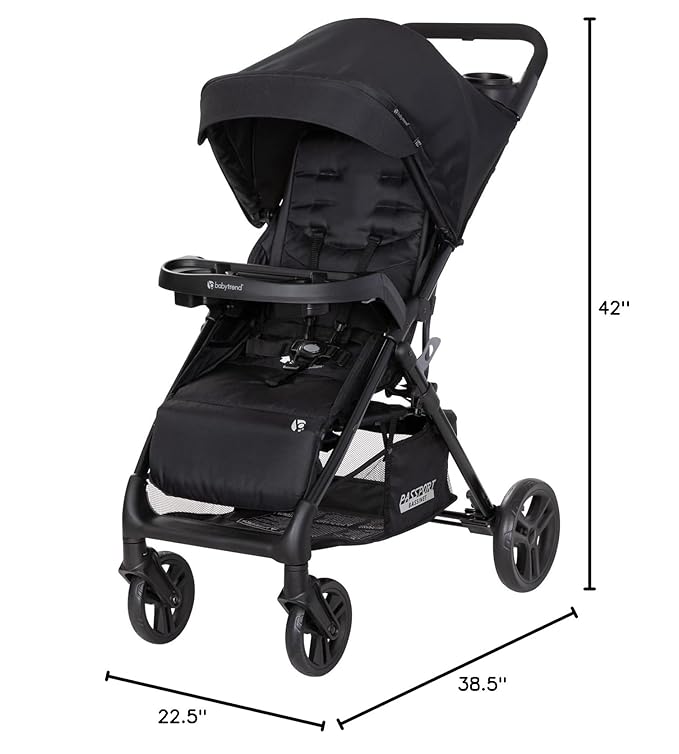 Baby Trend Passport® Carriage Stroller, Ultra Black